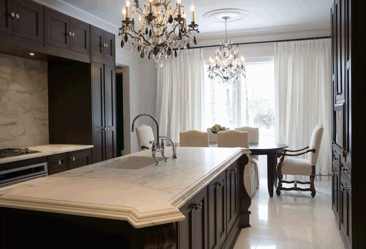 Chocolate Brown Cabinets - Transitional - kitchen - Toronto