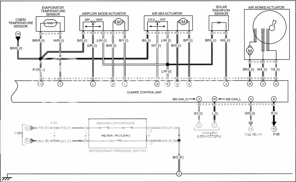 A/C wire diagram - Mazda3 Forums : The #1 Mazda 3 Forum