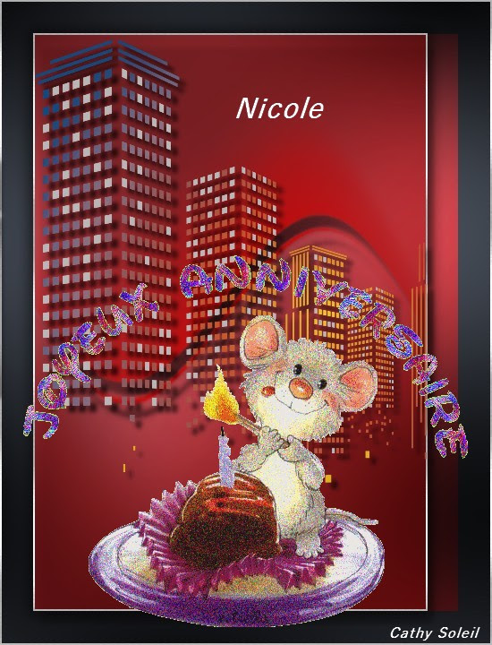 Joyeux Anniversaire Nicole Cathy So Merci Macha De Planete Graphisme