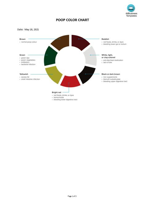  stool color chart templates at allbusinesstemplatescom