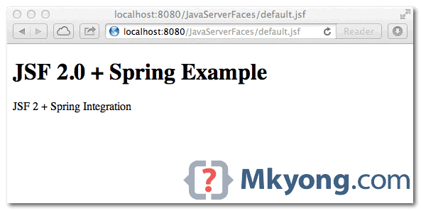 jsf2 and spring integration