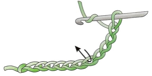 ganchillo media vareta