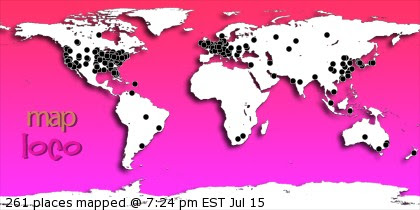 Profile Visitor Map - Click to view visits