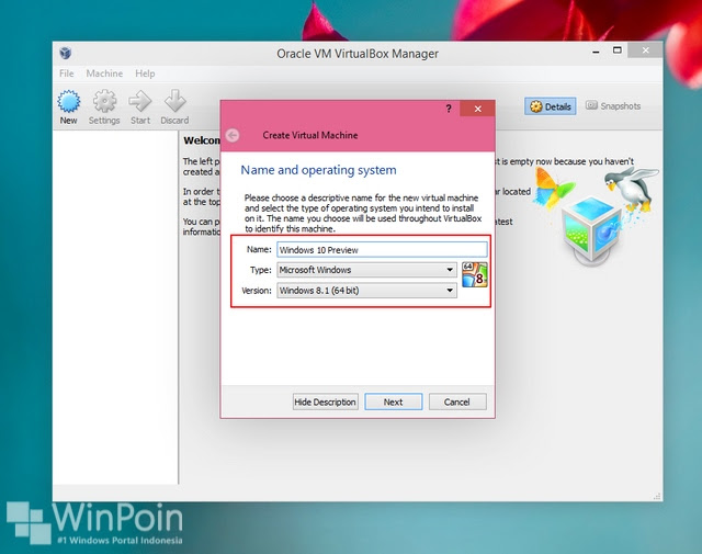 Cara Install Windows 10 Preview di VirtualBox (Beserta Gambar)