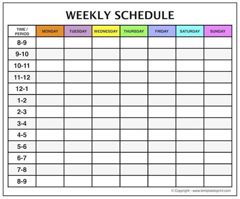 How to make time slots on calendar templates? pin on templates