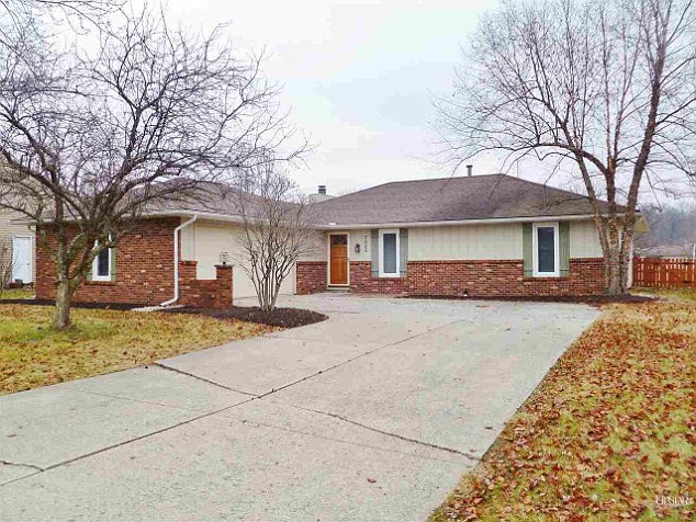 This three-bed, two-bath bungalow in Fort Wayne, Indiana - with enough room for a basketball hoop next to the garage will set buyers back just $115,000. 