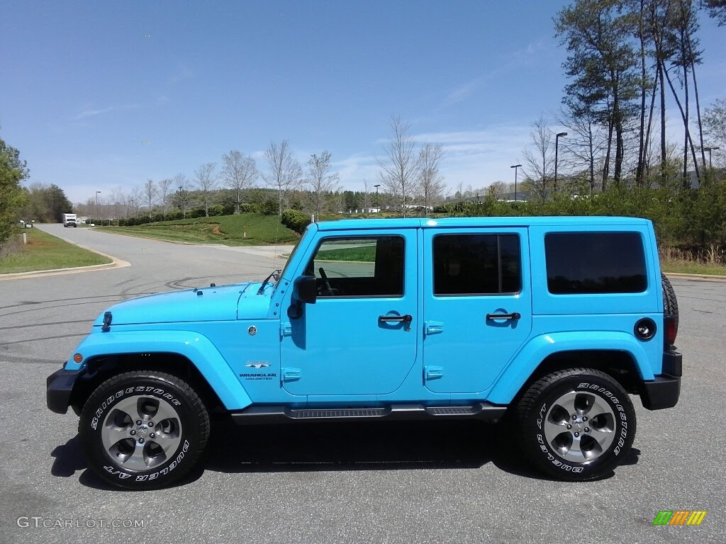 17 Chief Blue Jeep Wrangler Unlimited Sahara 4x4 Gtcarlot Com Car Color Galleries