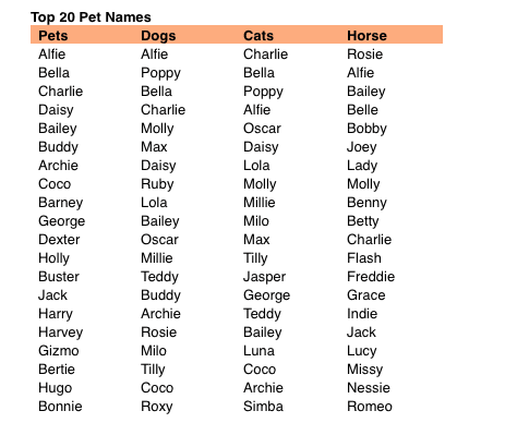 Cat Owners Play Safe on Cat Names