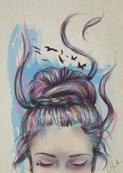 Chelsea Hantken Colored pencil girls portrait 