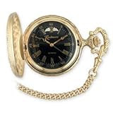 Black Hills Gold Men's Black Face Pocket Watch