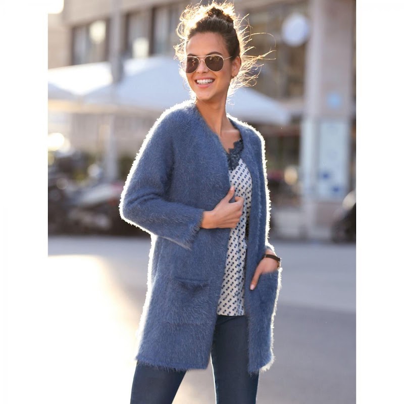 Inspirasi Terkini Mod ¨le Tricot Gilet Long Femme Gratuit, Cardigan Rajut