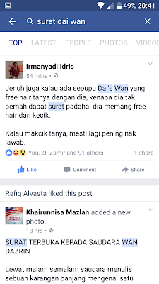 Kerana Tulis Surat Terbuka Berbaur Mengedik Kepada Uqasha, Netizen Kritik Dai'e Wan, Memalukan Kaum Ustaz!