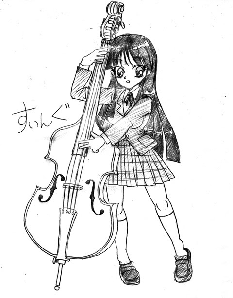 わーどなのイラスト修行日誌 ウッドベース