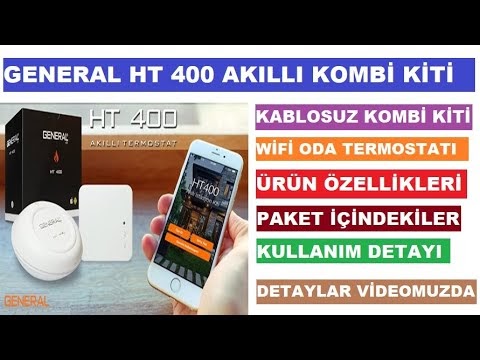 GENERAL LİFE HT400 WİFİ AKILLI KOMBİ KİTİ, Oda Termostatı ürün incelemesi ve kutu acılımı