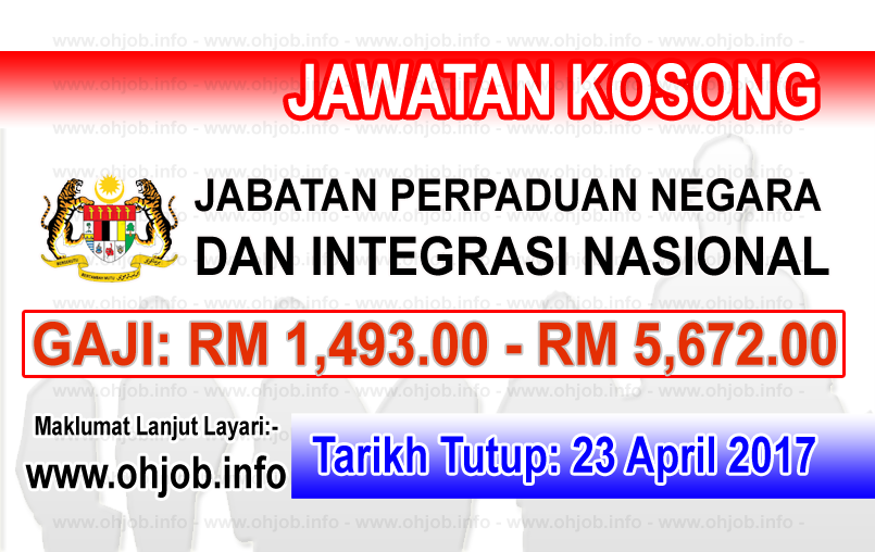 Jawatan Kerja Kosong JPNIN - Jabatan Perpaduan Negara dan Integrasi Nasional logo www.ohjob.info april 2017