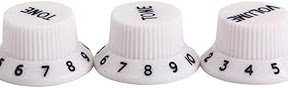 Healifty Manopole di ricambio per il controllo del volume e del tono
della chitarra 3 pezzi manopole rotanti per chitarra elettrica Fender
Stratocaster colore bianco Prezzo stimato 9.74 €