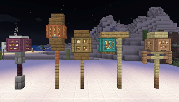 マイクラ 街灯や電灯の作り方とデザイン案54種類 マイクラモール