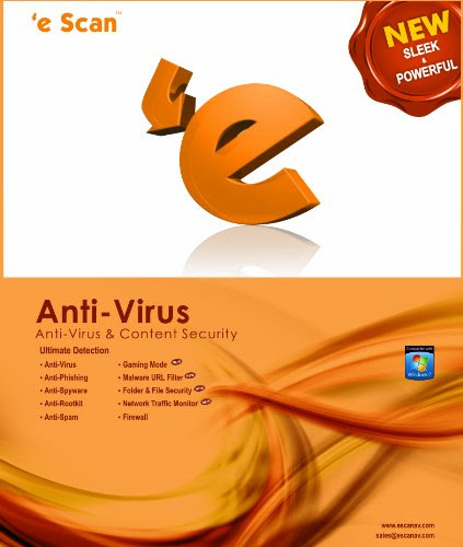 eScan Anti-virus for Home User 1 user 2 year [Download]