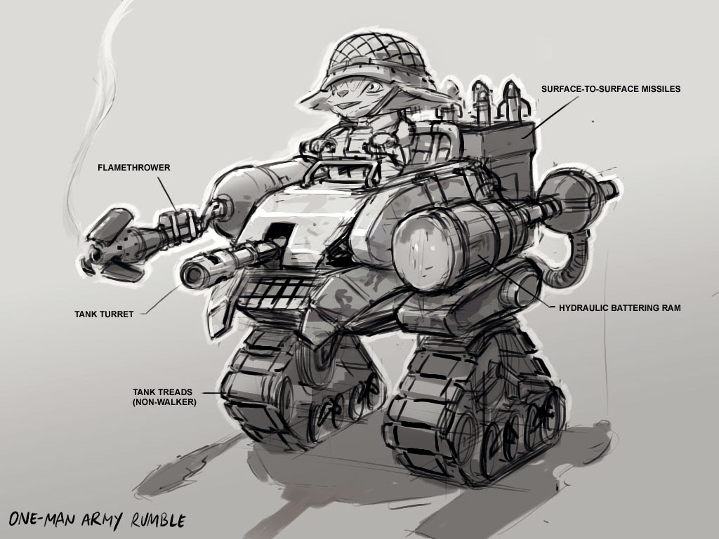 Riot Art Contest One Man Army Rumble Polycount