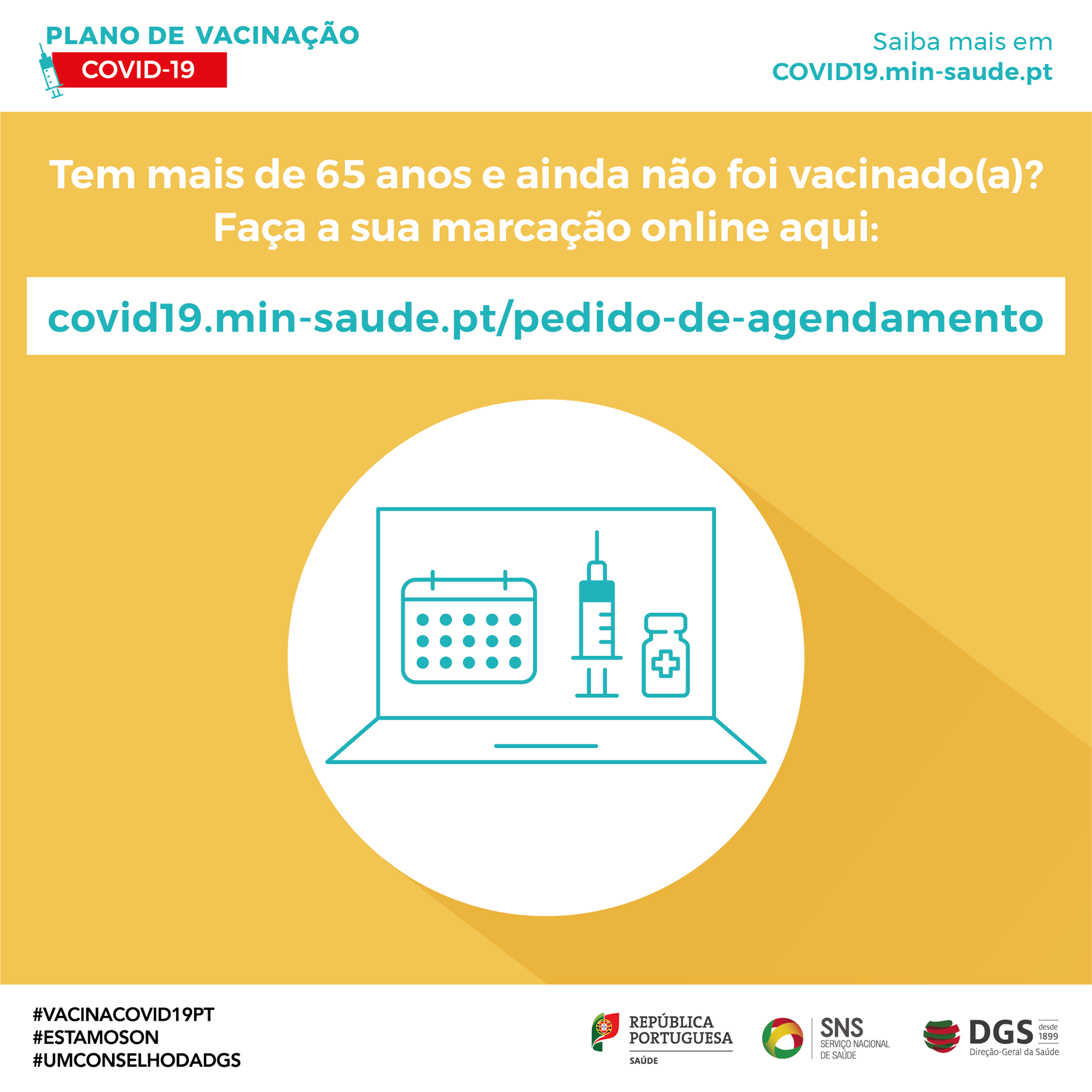Covid 19 Agendamento Online Da Vacina Disponivel Para Maiores De 65 Anos Cm Palmela