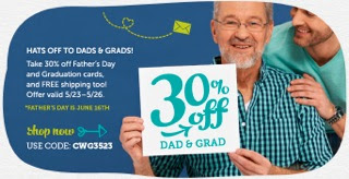 Hats Off to Dads & Grads! Save 30% off Father's Day and Graduation Cards + Free Shipping at Cardstor