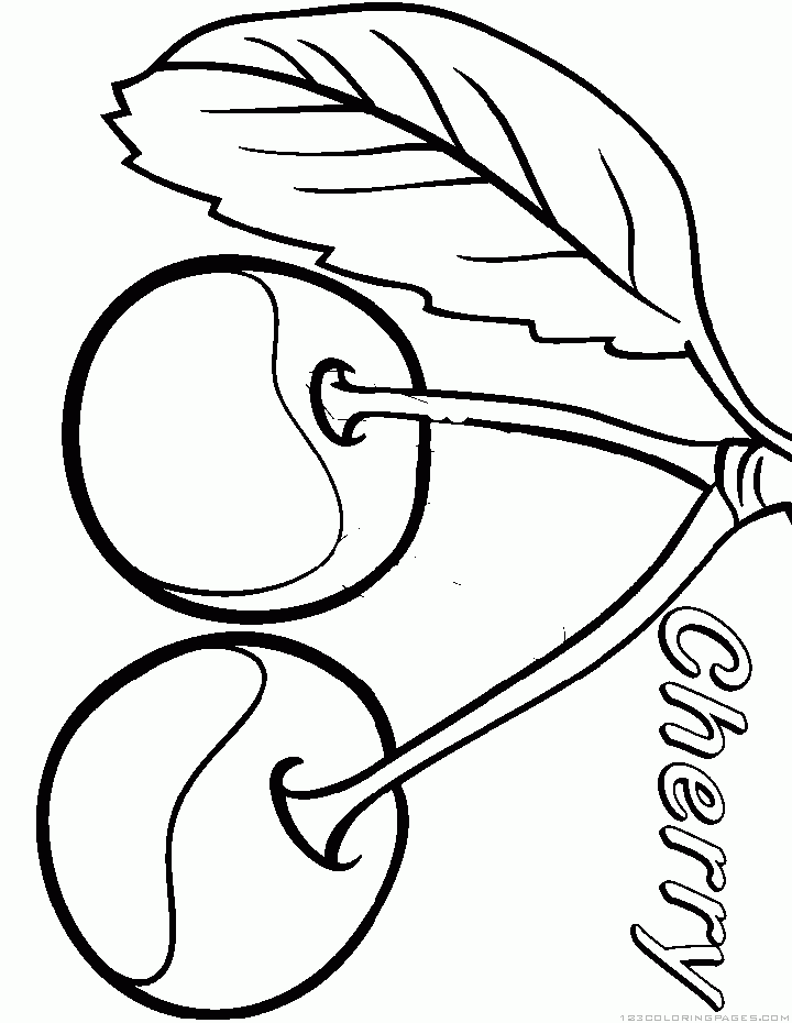 Download Cherry Coloring Pages