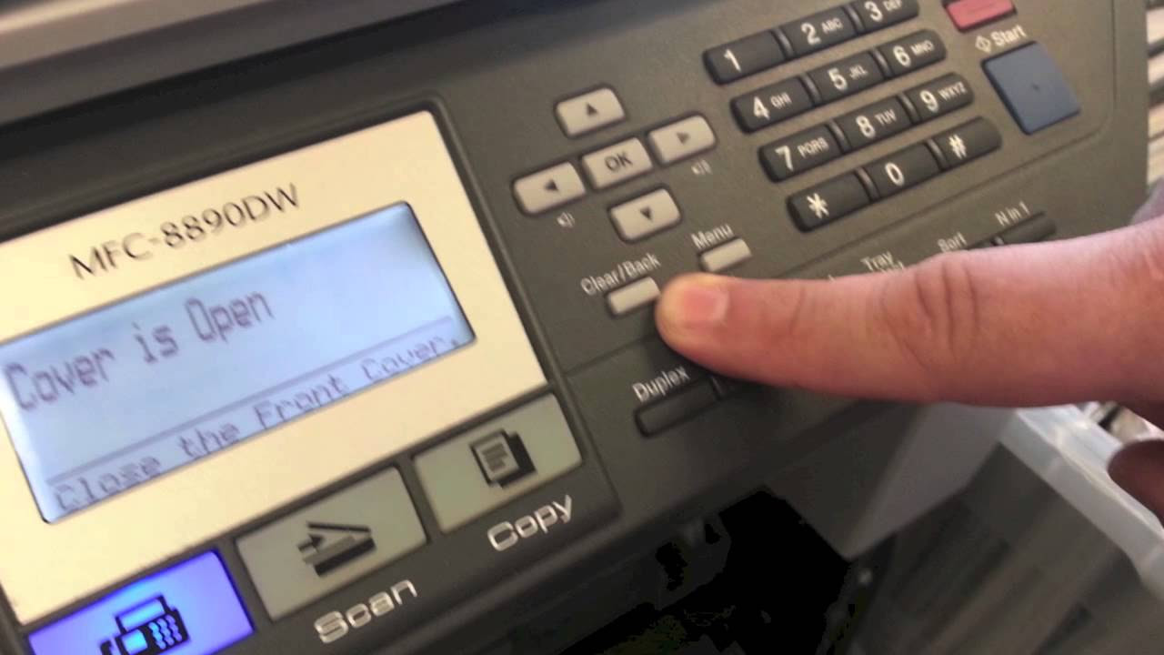 Brother MFC Printer - How To Clear the Brother Low Toner ...