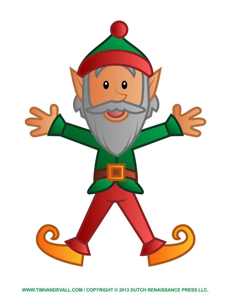 coloring pages christmas elf Christmas Cliparts.co Elf  Photos