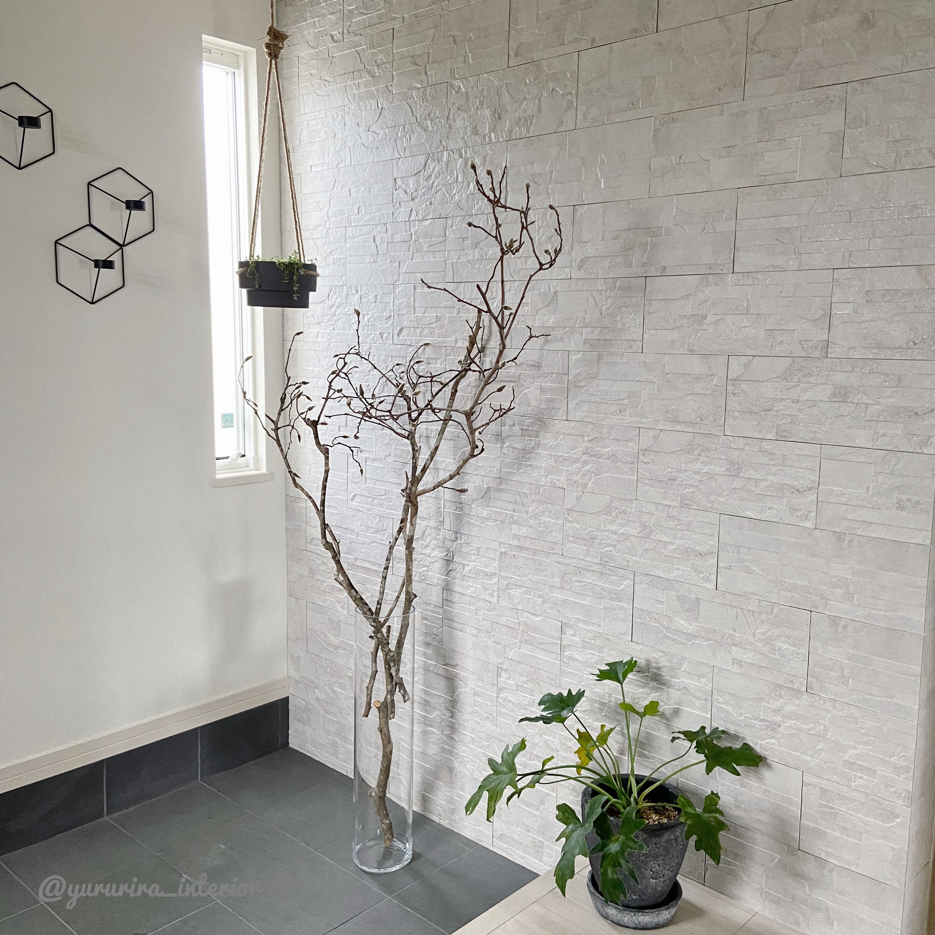 玄関改造中 下駄箱撤去 壁紙貼りに向けて壁面下処理と木蓮 Yururira S Interior Blog