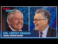 "Al Franken spends his first night as 'Daily Show' host making nice with Lindsey Graham."