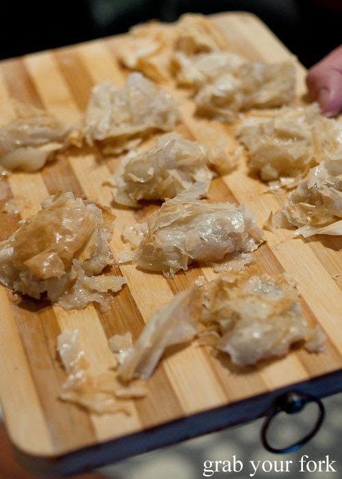 filo and apple tart