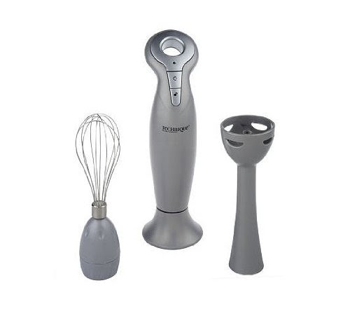 See image Technique Blender Rechargeable Cordless Hand Blender Set with Whisk