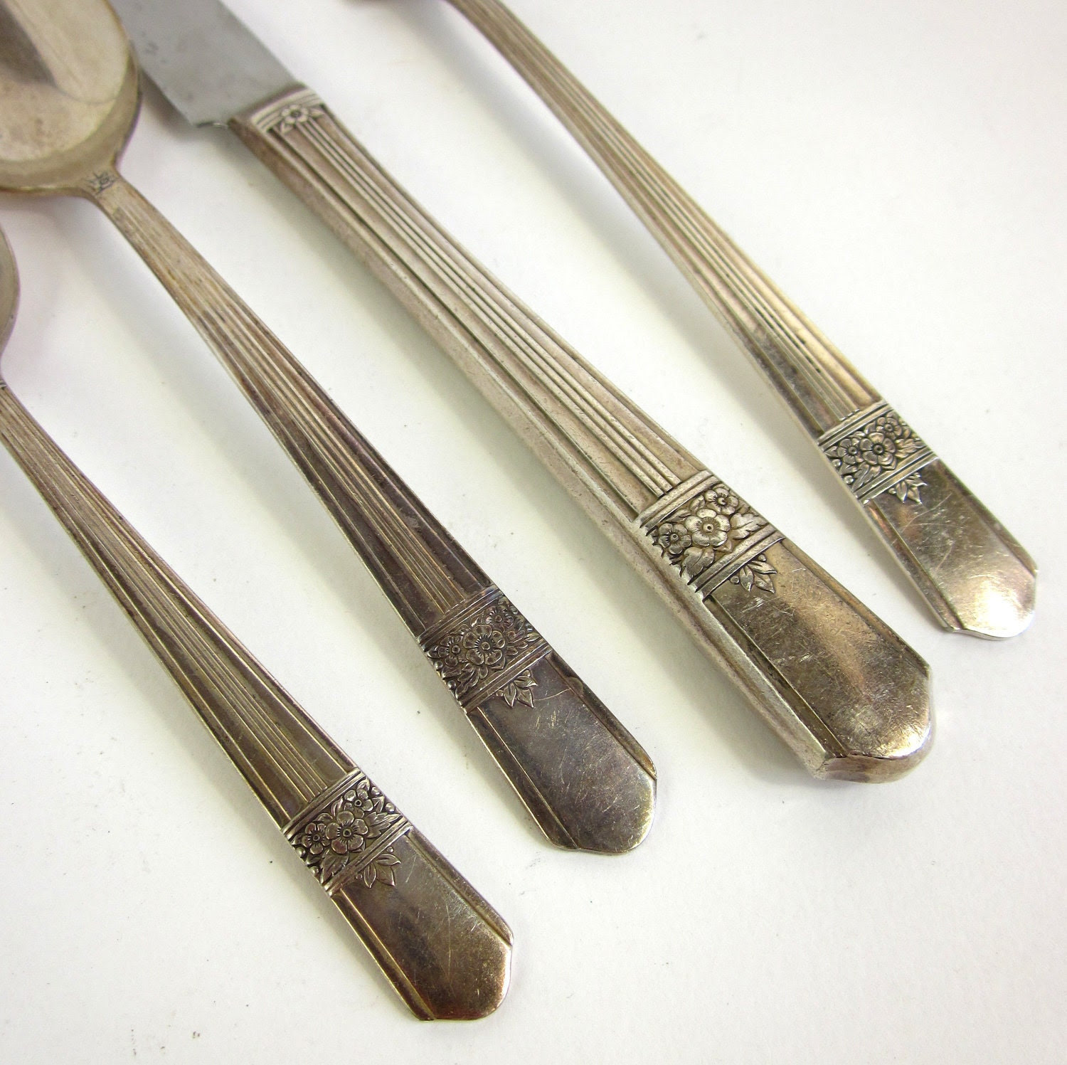 Oneida Silverplated 48 Pc Flatware Set / Silver by AttysVintage