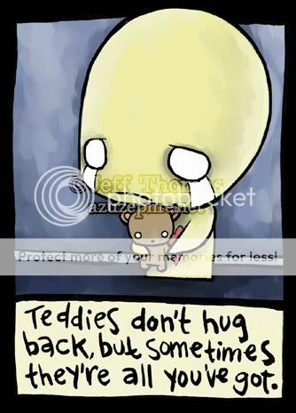 Teddies.jpg Pon and Zi "Teddies don't hug back"