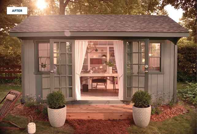 attention ladies! create your own “she shed” jenns blah