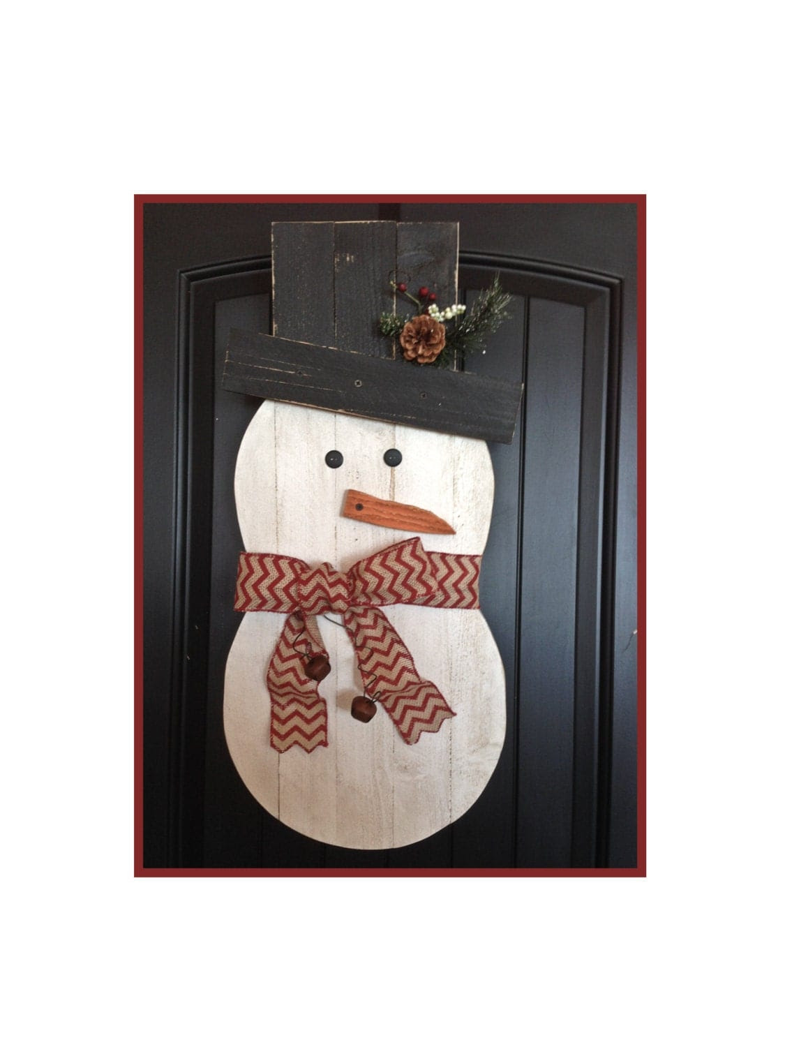 Snowman, holiday snowman, reclaimed wood, front door decor, rustic snowman, Christmas