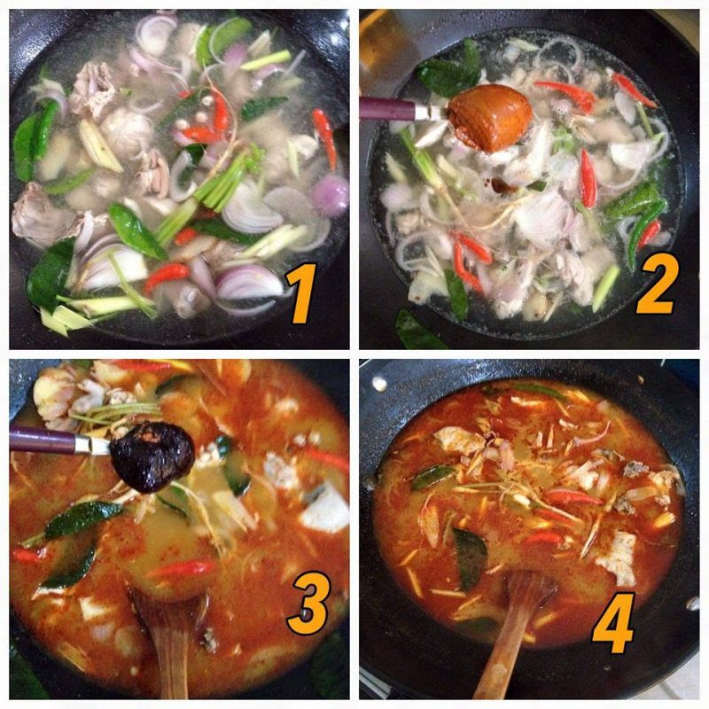 Resipi Tomyam Ayam Paling Kaw Di Alam Semesta. Padu Beb 