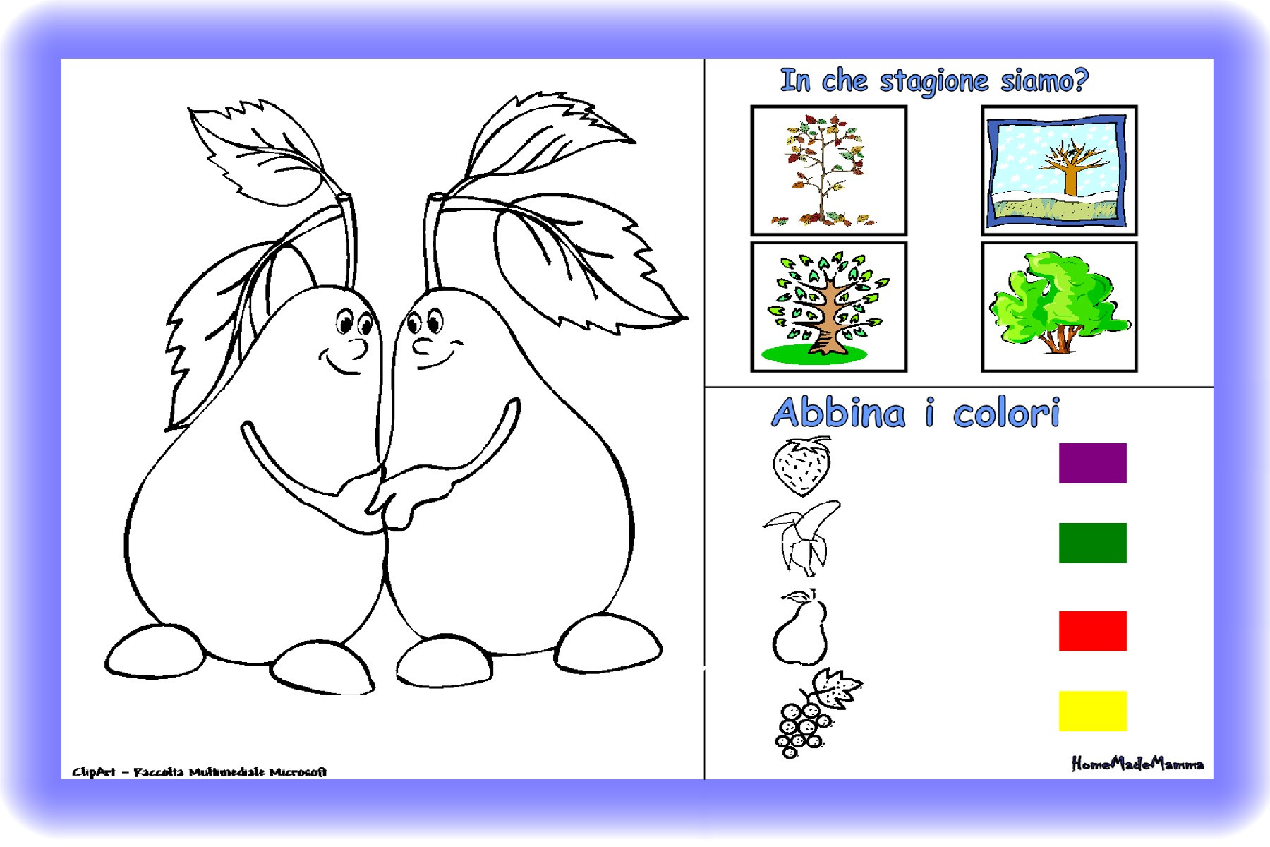 un disegno da colorare e una semplice attivit  di pregrafismo Ecco