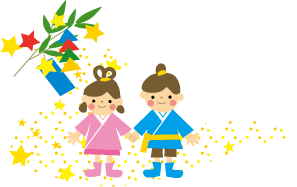 七夕のイラスト 織姫と彦星 無料 フリー素材