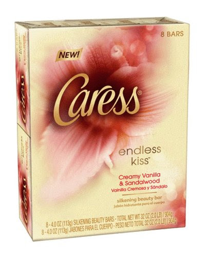 Caress Beauty Bar Soap, Endless Kiss, 4 Ounce, 8 Bars
