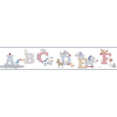 Wallpaper Borders Children S Bedroom Pre Pasted Alphabet Border Ks2208bd