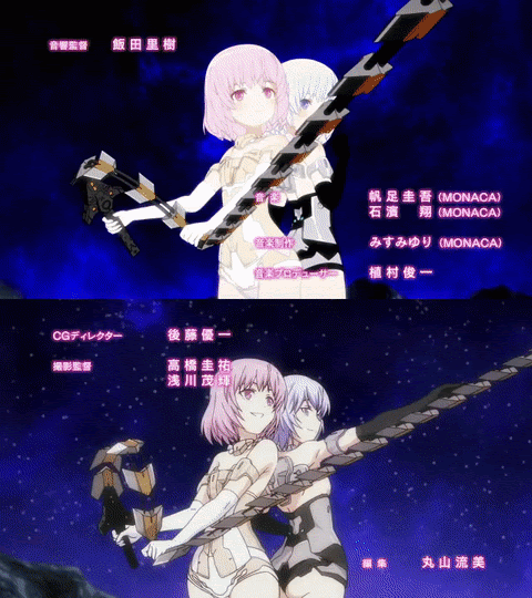 フレームアームズ ガール Opのcg版と手描き作画版の比較 完全に別アニメに見えるな こもぺす