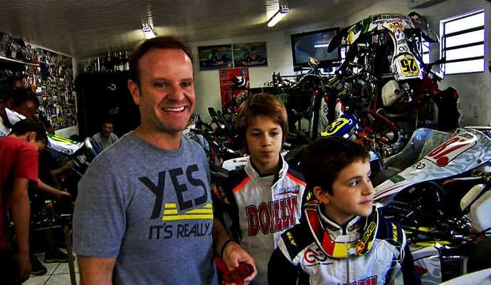 Dinastia Barrichello: Rubinho treina filhos Dudu e Fefo na 