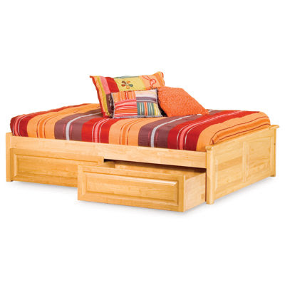 Atlantic Furniture Urban Lifestyle Concord Platform Bed with Bed Drawers Set