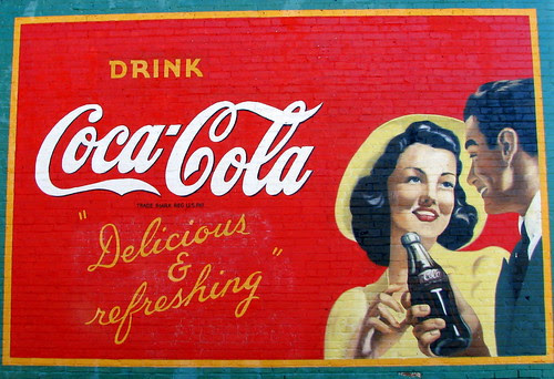 Restored Acworth, GA Coke Mural