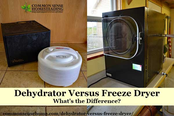 Dehydrator Versus Freeze Dryer - They perform similar functions - food is dried for storage - how they do it and the resulting product is quite different.