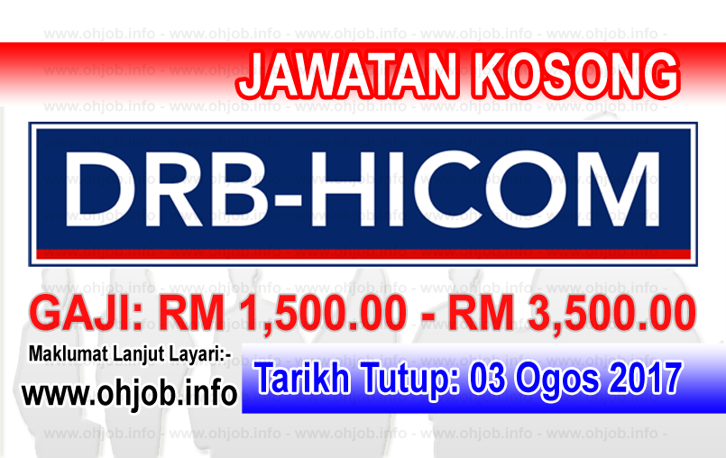 Jawatan Kerja Kosong DRB-HICOM Berhad logo www.ohjob.info ogos 2017