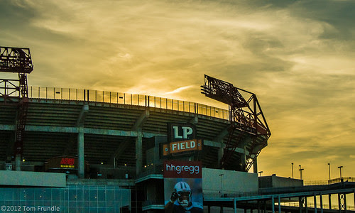 Evening At LP Field by Tom C. Frundle