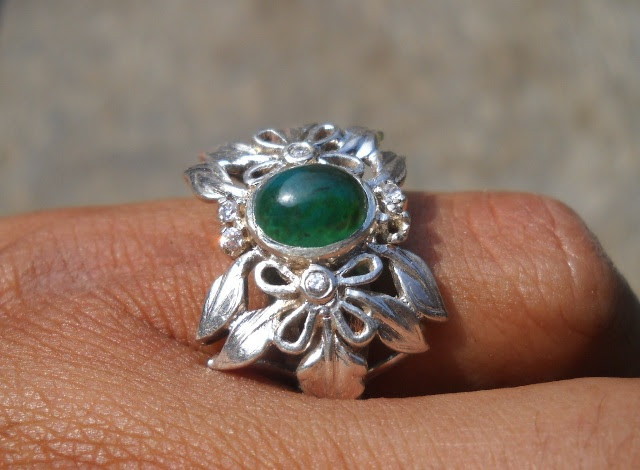 BC62- Batu Bacan Hijau Cincau... Model buat Perempuan..SOLD