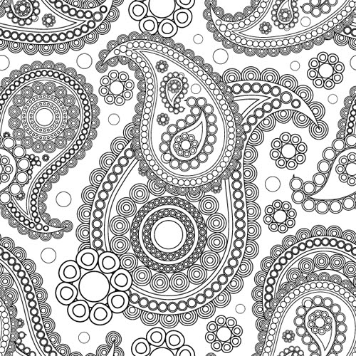 Download 18 Simple Paisley Pattern Vector Free Images - Free Vector ...